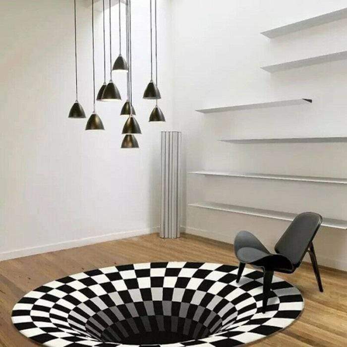 3D Vortex Illusion Rug