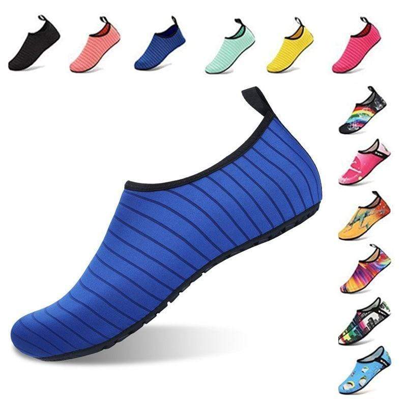 Barefoot Water Shoes Quick-Dry Aqua Beach Socks blue / 9