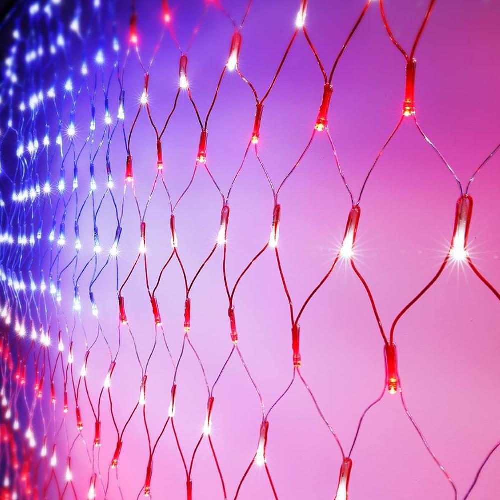 American Flag LED String Lights Outdoor Lights