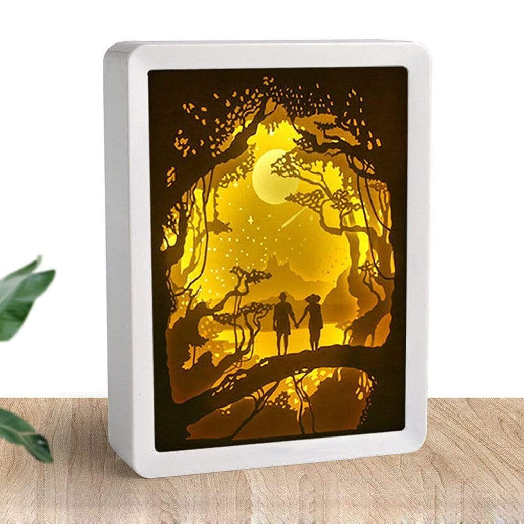 3D Paper Carving Night Lights