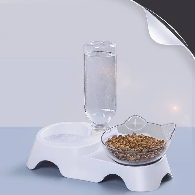 Anti-Vomiting Orthopedic Cat Bowl With Water Dispenser