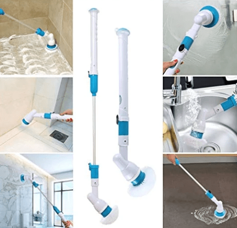 Electric Cleaning Scrubber with Extension Handle
