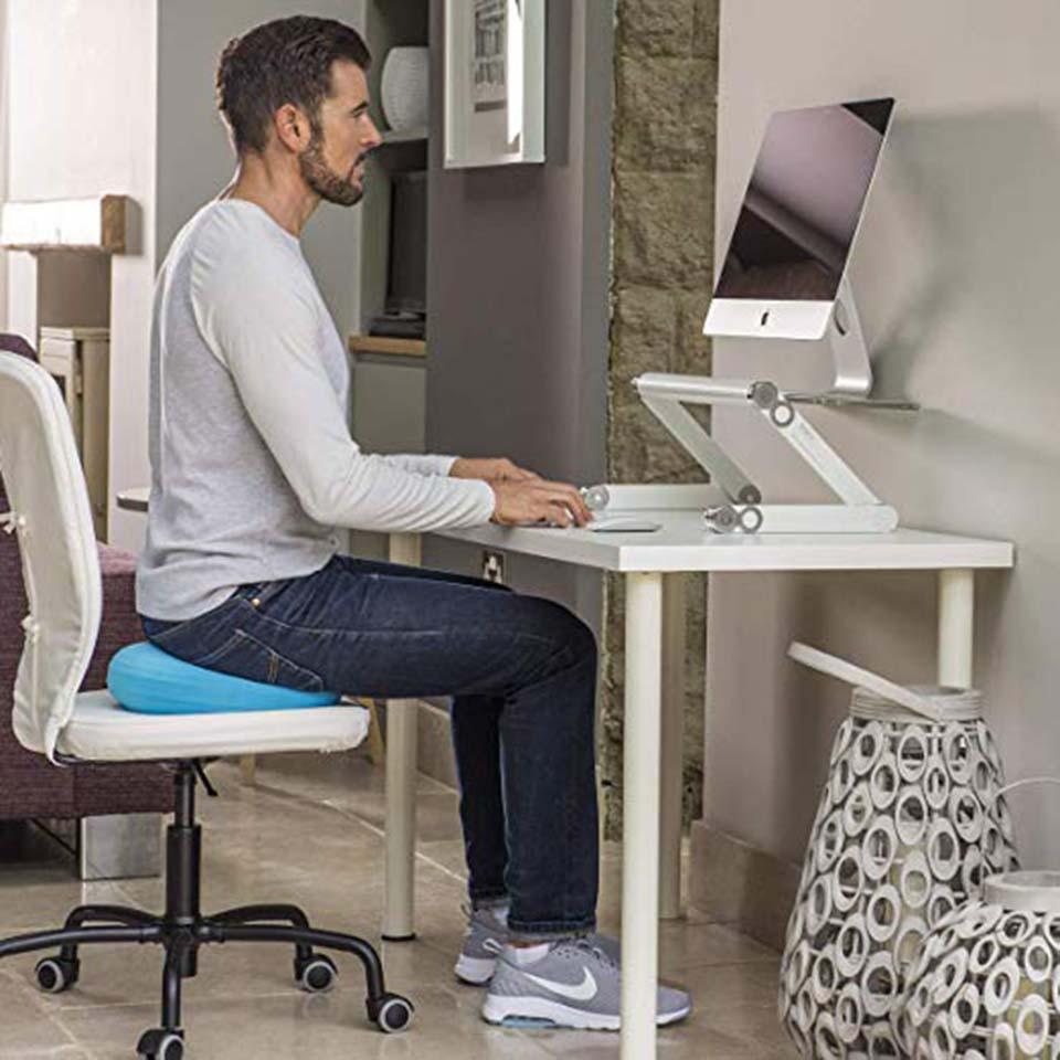DeskPro™ Portable Adjustable Laptop Desk With Mouse Pad
