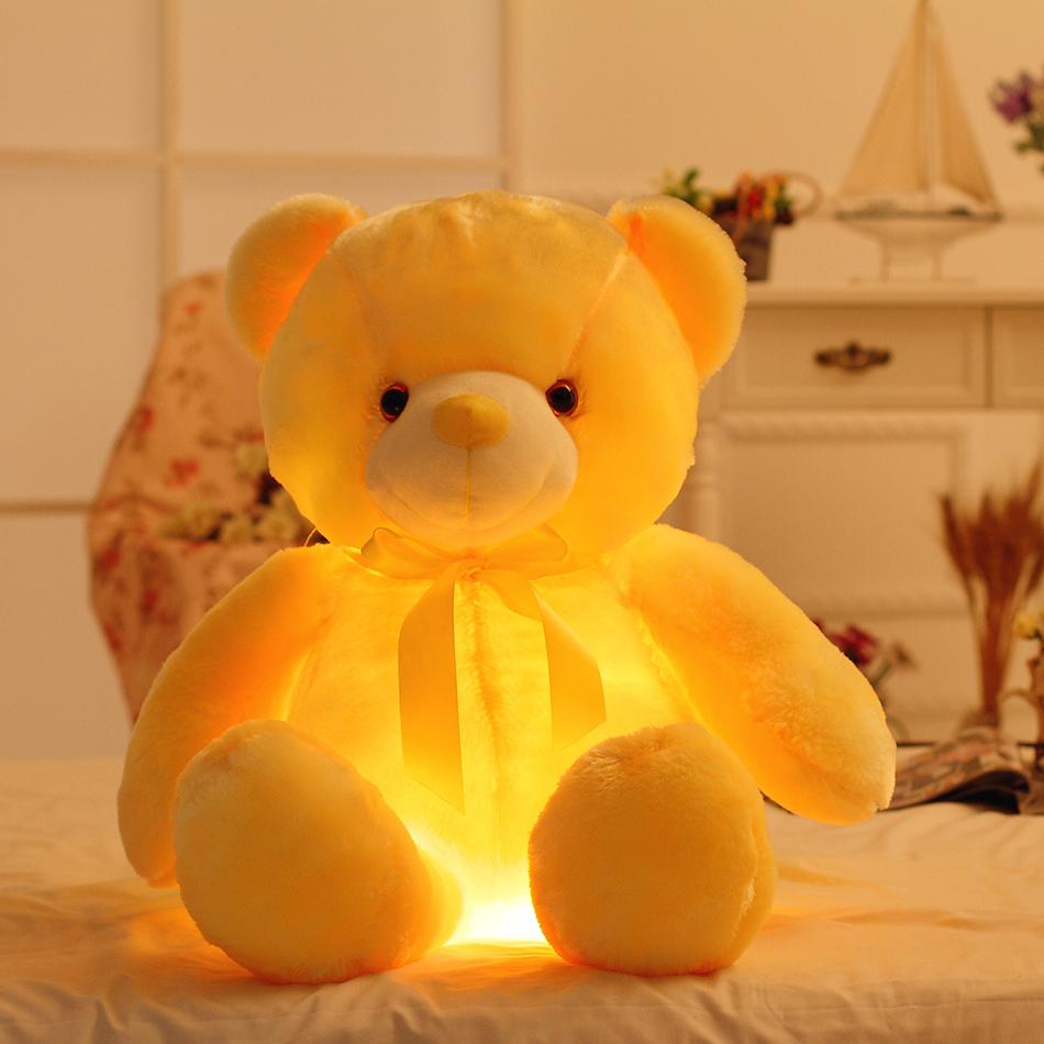 GlowTeddy Light Up LED Teddy Bear Yellow