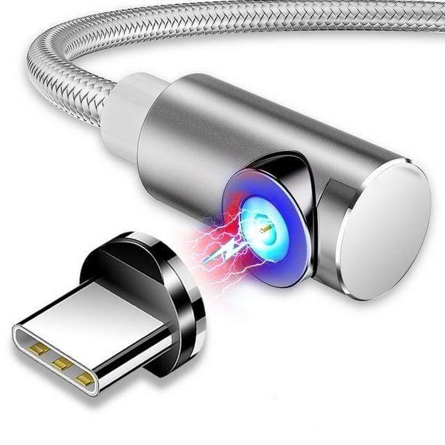 3-in-1 Magnetic Cable Charger Micro-USB Type-C Lightning Cord Fast Adapter
