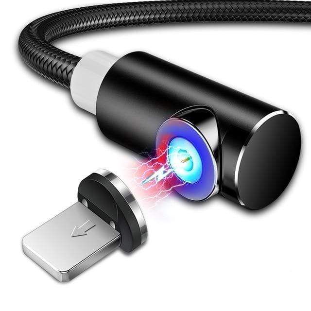 3-in-1 Magnetic Cable Charger Micro-USB Type-C Lightning Cord Fast Adapter